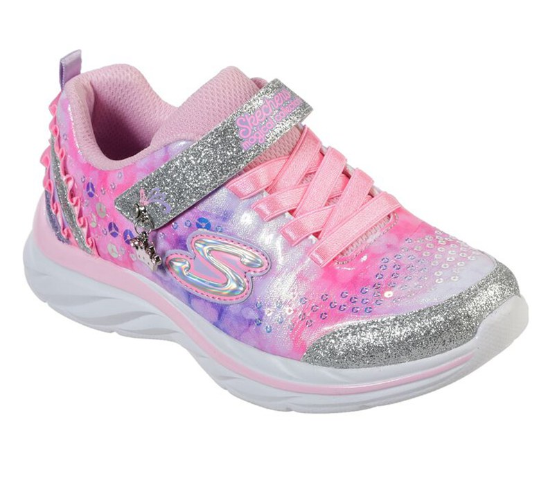 Skechers Flickor Rosa/Lavendel Sneakers - Quick Kicks - Lil Princess - Sverige (QONYM-5024)